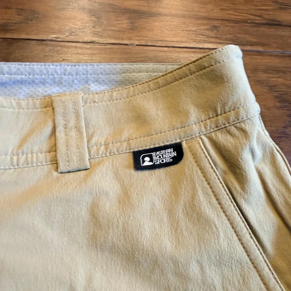 Eastern Mountain Sports Khaki Pants Mens 32x32 Beige Nylon Stretch Hiking
